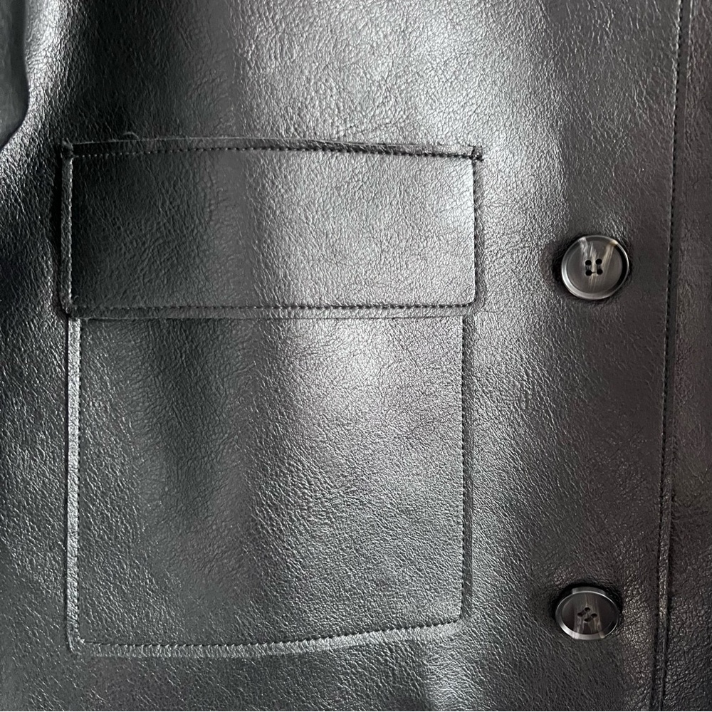 Jason Wu Black Faux Leather Jacket - Picture 5 of 11